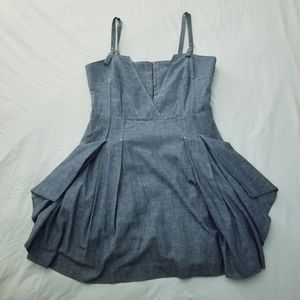 Leifsdottir Demin Mini Dress, Size 12